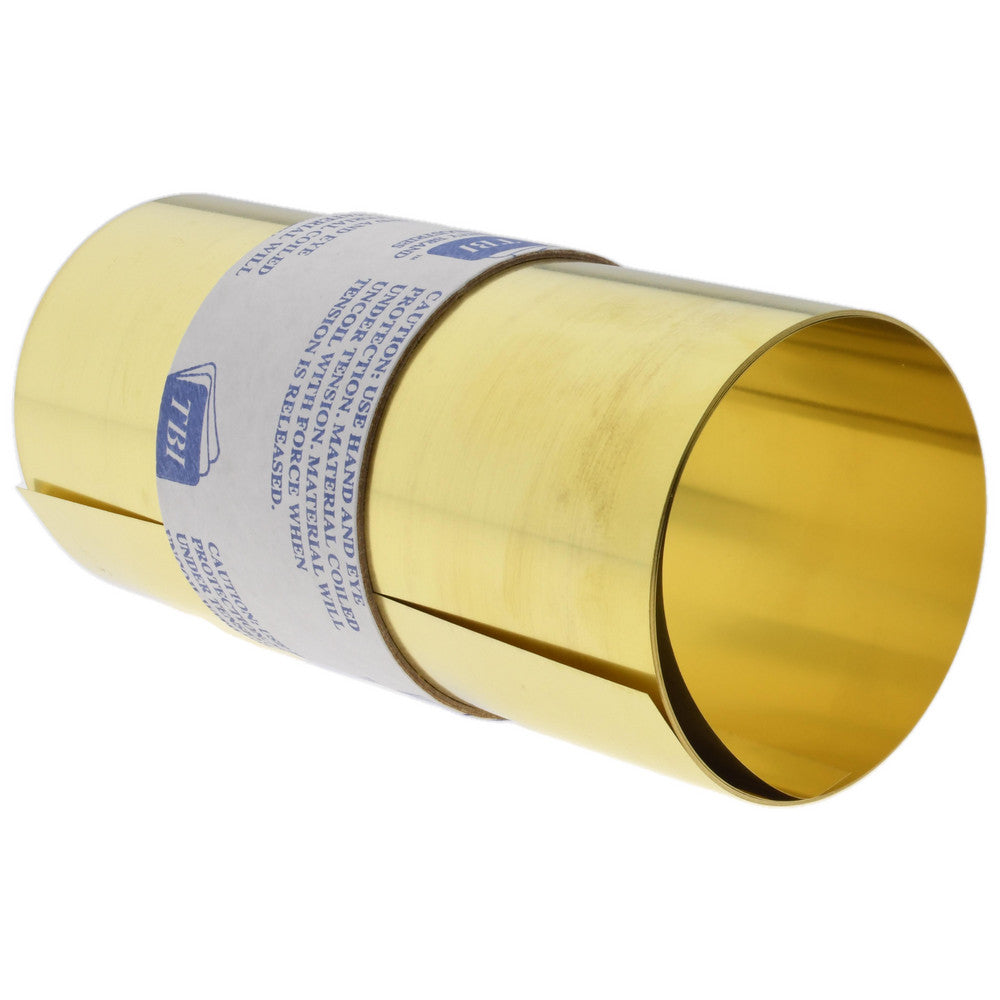 Trinity Brand Industries M-BBN-3 Shim Stock 0.003'' Thick, 100'' Long, 6" Wide, 260 Alloy Brass