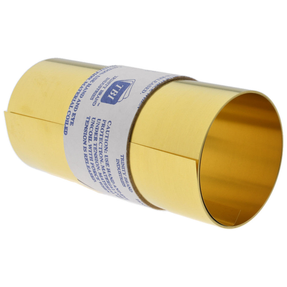 Trinity Brand Industries M-BBN-4 Shim Stock 0.004'' Thick, 100'' Long, 6" Wide, 260 Alloy Brass