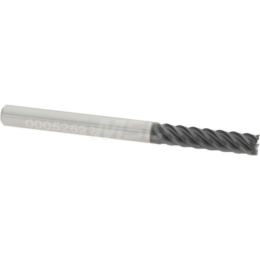 Accupro 95168268 Square End Mill 1/8" Dia, 1/2" LOC, 5 Flutes, Solid Carbide