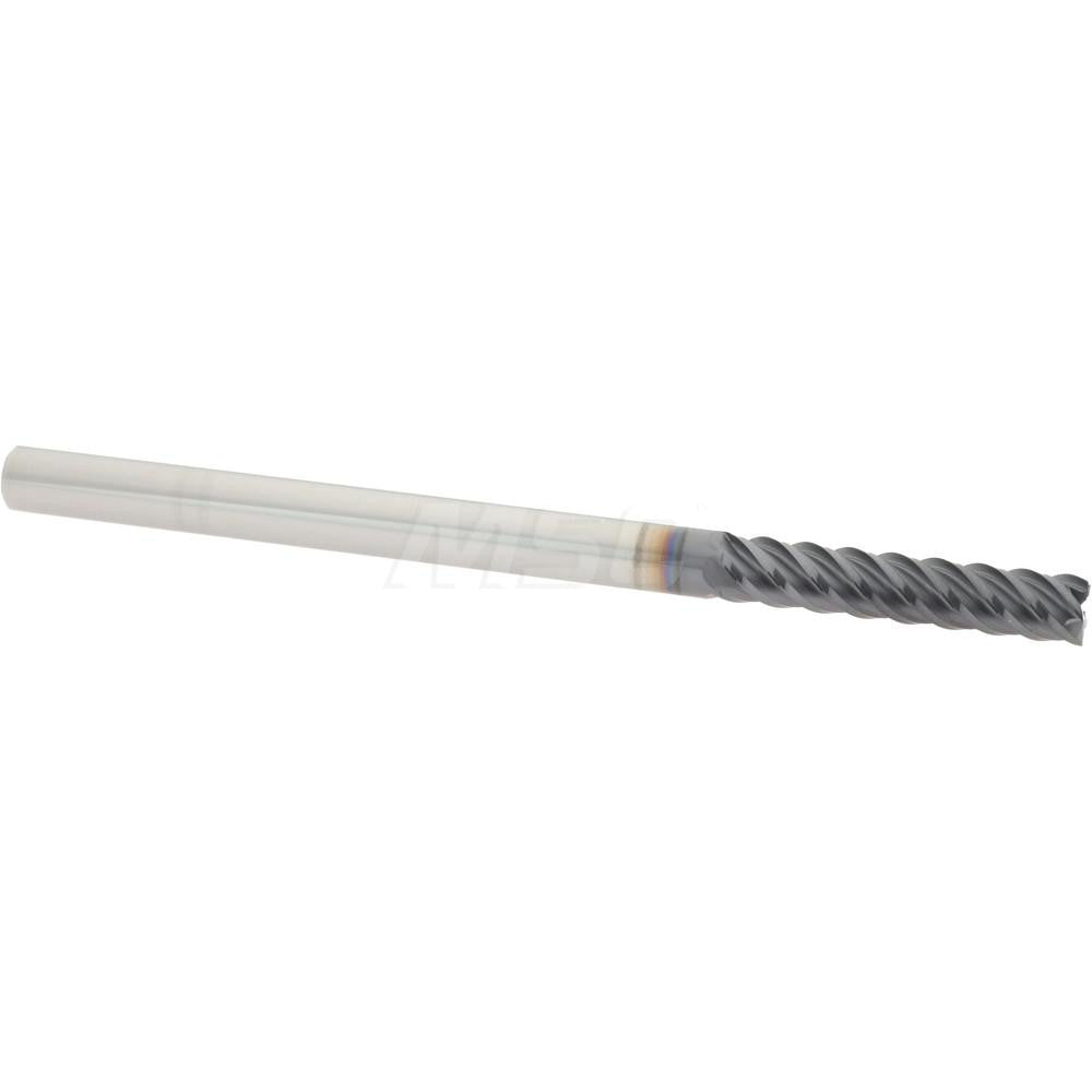 Accupro 95168313 Square End Mill  0.2500" Dia, 1.25" LOC, 0.25" Shank Dia, 4" OAL, 5 Flutes, Solid Carbide