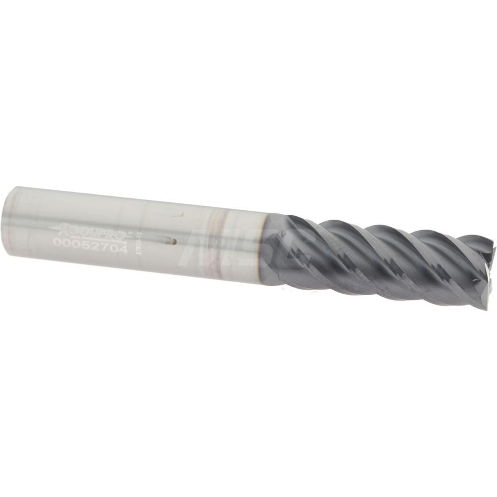 Accupro 95168250 Square End Mill  0.3750" Dia, 1" LOC, 0.375" Shank Dia, 2.5" OAL, 5 Flutes, Solid Carbide