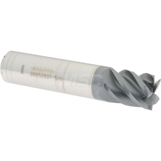 Accupro 00052837 Square End Mill 5/8'' Dia, 3/4'' LOC, 5/8'' Shank Dia, 3'' OAL, 5 Flutes, Solid Carbide