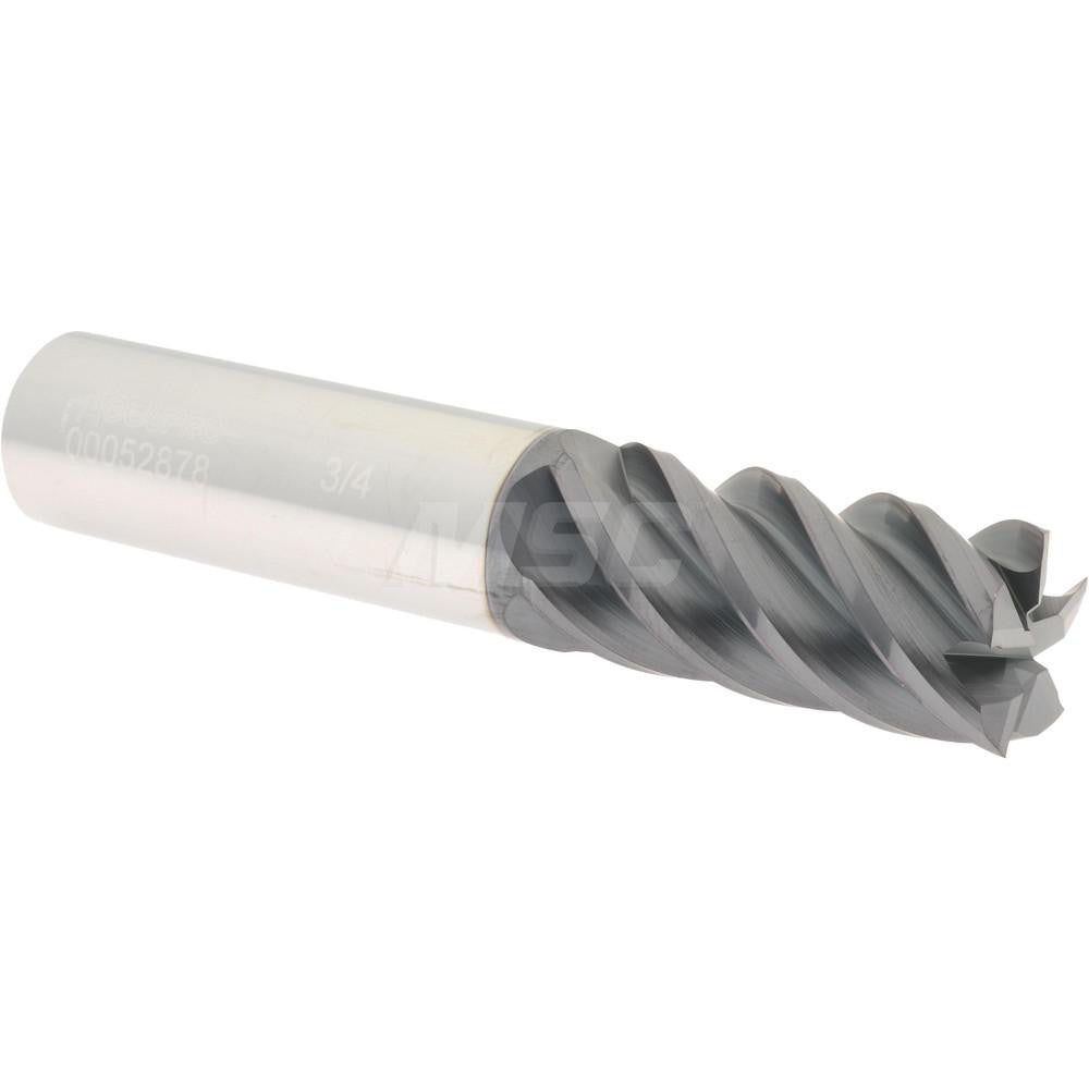 Accupro 00052878 Square End Mill 3/4'' Dia, 1-5/8'' LOC, 3/4'' Shank Dia, 4'' OAL, 5 Flutes, Solid Carbide