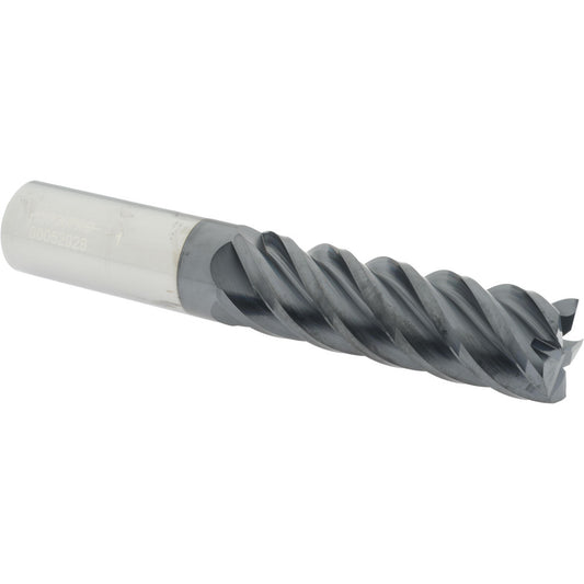 Accupro 00052928 Square End Mill 1'' Dia, 3-1/4'' LOC, 1'' Shank Dia, 6'' OAL, 5 Flutes, Solid Carbide