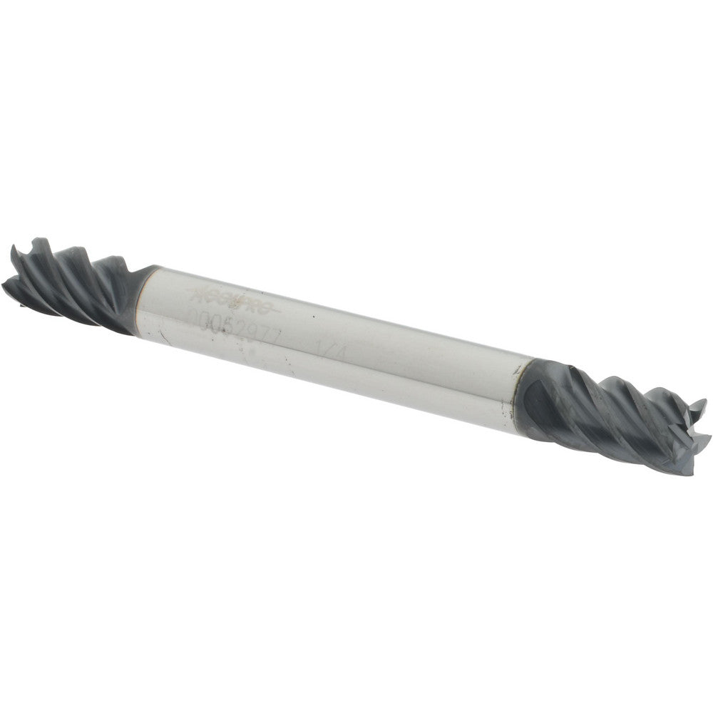 Accupro 00052977 Square End Mill 1/4'' Dia, 3/8'' LOC, 1/4'' Shank Dia, 2-1/2'' OAL, 5 Flutes, Solid Carbide