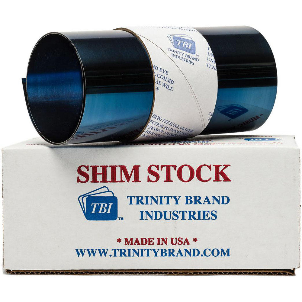 Trinity Brand Industries M-6BLT50-12 Shim Stock 0.012'' Thick, 50'' Long, 6" Wide, 1095 High Carbon,Blue Tempered Spring Steel