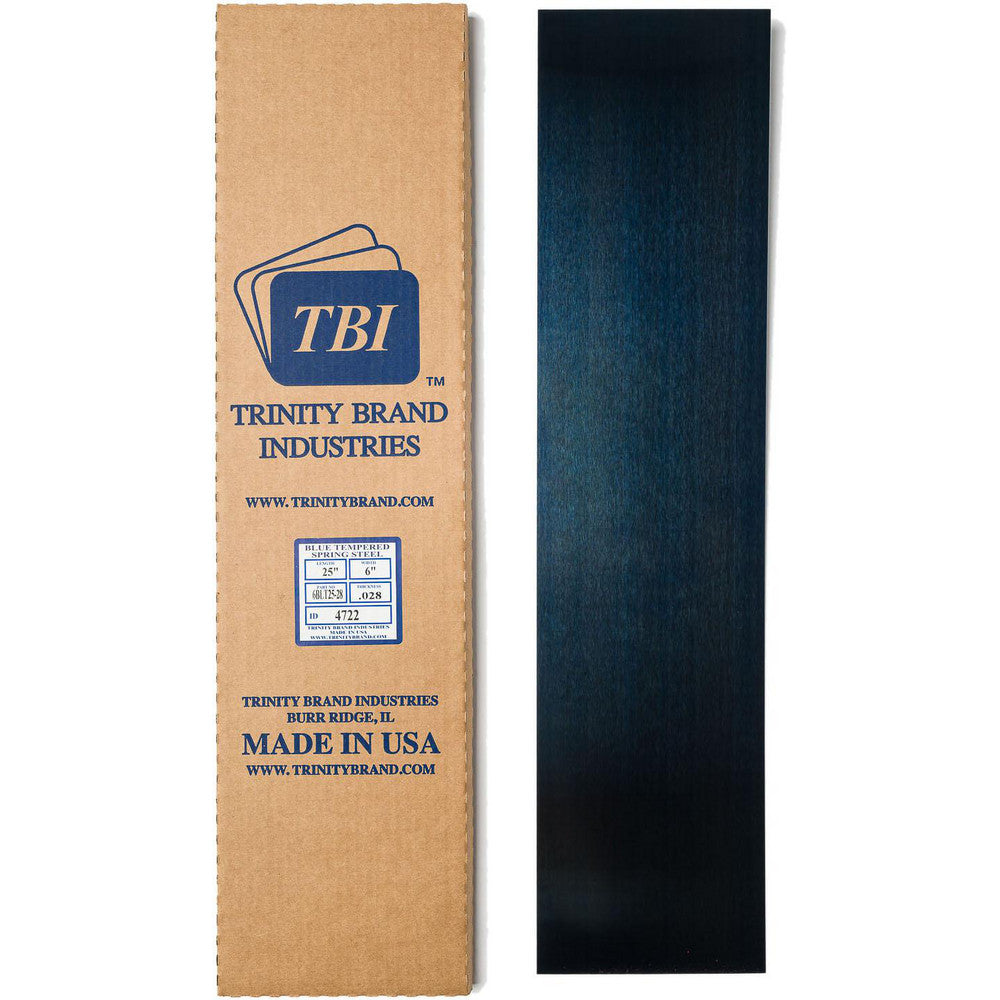 Trinity Brand Industries M-6BLT25-8 6" Wide x 25" Long x 0.008" Thick, Spring Steel Sheet