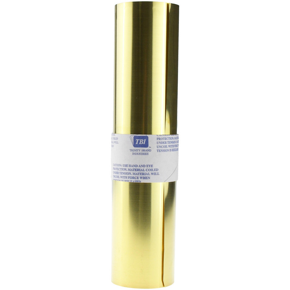 Trinity Brand Industries M-BBW120-2 Shim Stock 0.002'' Thick, 120'' Long, 12" Wide, 260 Alloy Brass
