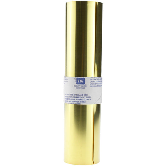 Trinity Brand Industries M-BBW120-2 Shim Stock 0.002'' Thick, 120'' Long, 12" Wide, 260 Alloy Brass