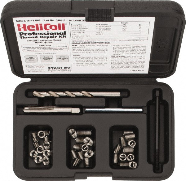 Heli-Coil 5401-5 Thread Repair Kit Threaded Insert
