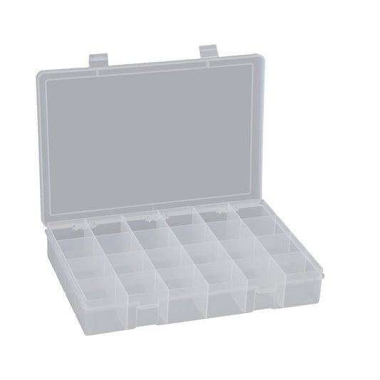 Durham LP24-CLEAR 24 Compartment Clear Small Parts Compartment Box