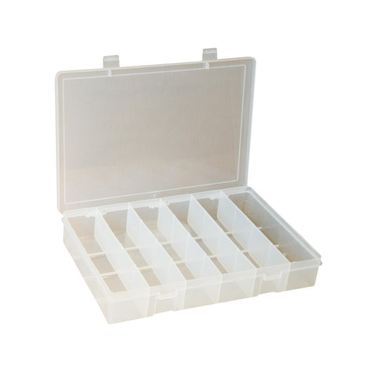 Durham SP6-CLEAR 6 Compartment Clear Small Parts Compartment Box