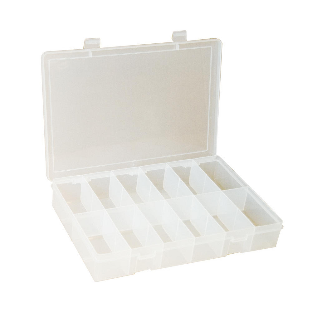 Durham SP12-CLEAR 12 Compartment Clear Small Parts Compartment Box