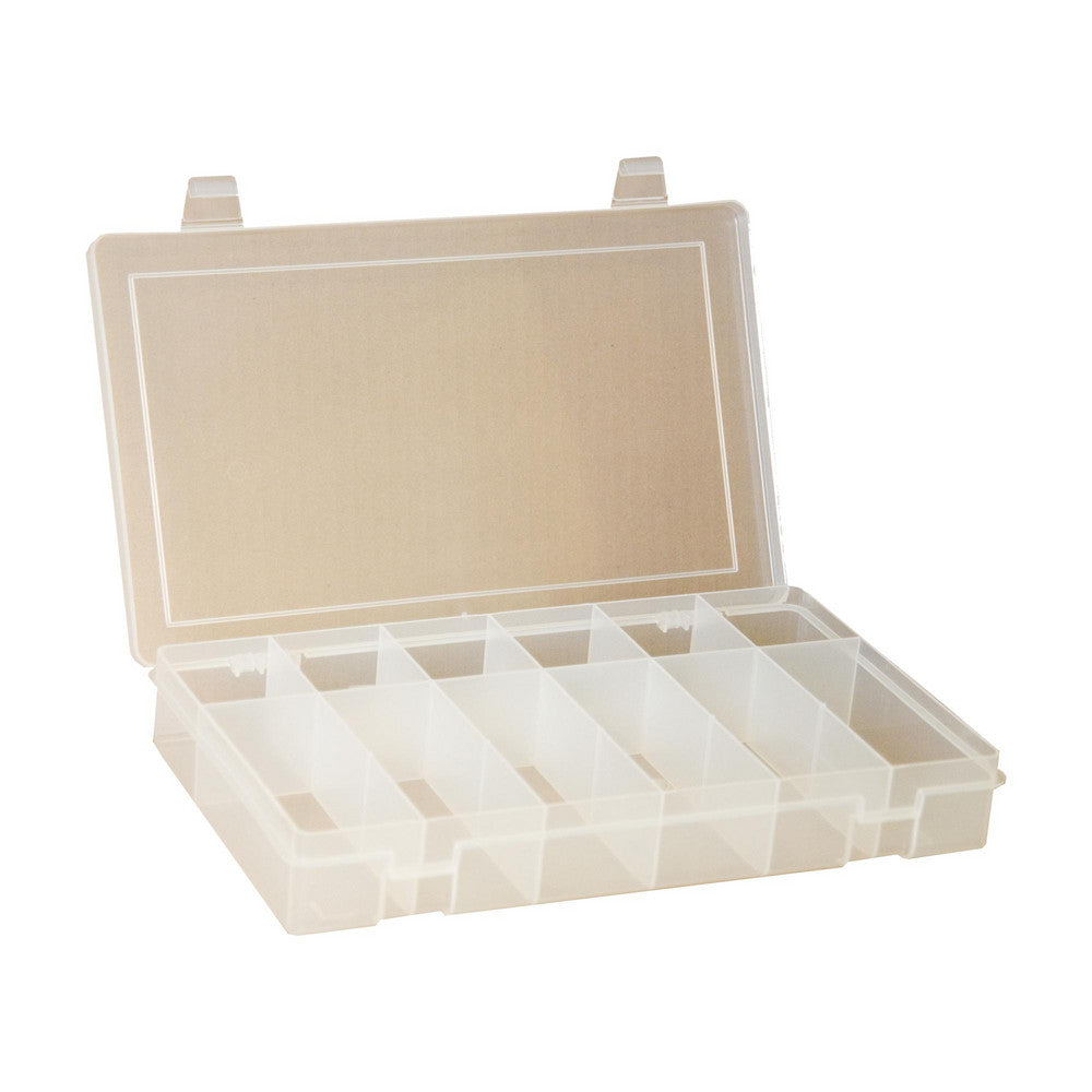 Durham SPOS12-CLR 12 Compartment Clear Small Parts Compartment Box
