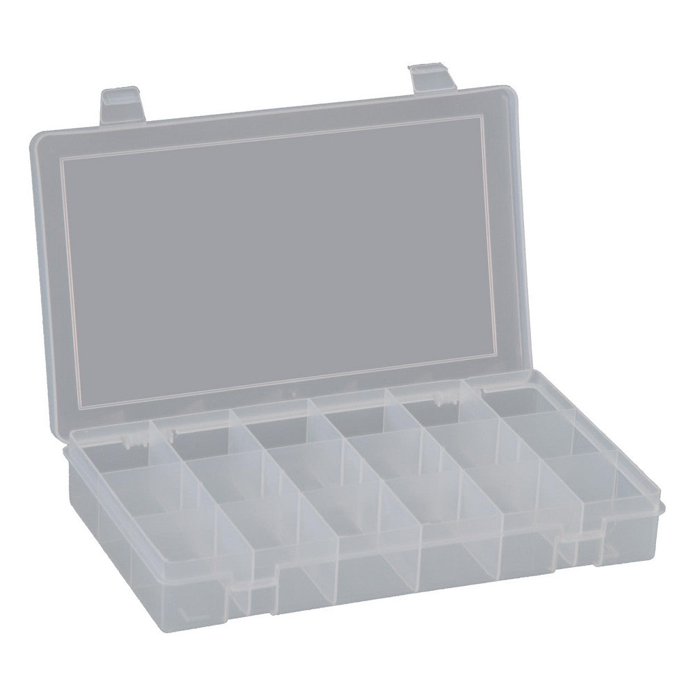 Durham SP18-CLEAR 18 Compartment Clear Small Parts Compartment Box