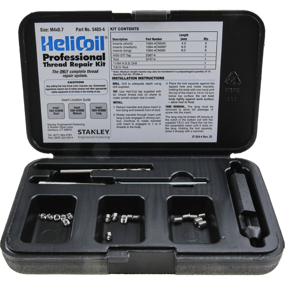 Heli-Coil 5403-4 Thread Repair Kit Threaded Insert