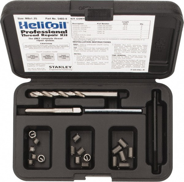 Heli-Coil 5403-8 Thread Repair Kit Threaded Insert