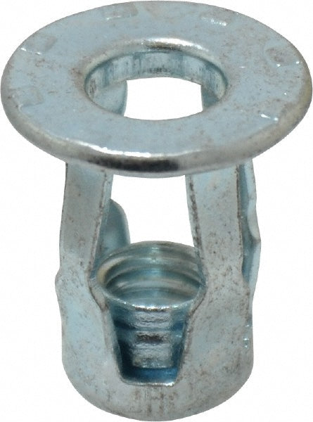 RivetKing /JK-0601/P25 1/4-20 UNC Thread, Clear Zinc Plated, Steel, Screwdriver Installed Rivet Nut