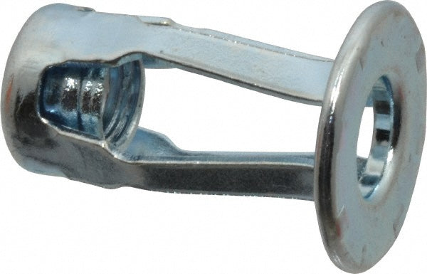 RivetKing /JK-0602/P25 1/4-20 UNC Thread, Clear Zinc Plated, Steel, Screwdriver Installed Rivet Nut