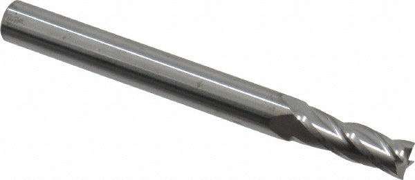Kyocera SGS Precision Tools 35480 Square End Mill 7/32'' Dia, 5/8'' LOC, 1/4'' Shank Dia, 2-1/2'' OAL, 4 Flutes, Solid Carbide