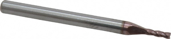 Kyocera SGS Precision Tools 35500 Square End Mill 1/16'' Dia, 3/16'' LOC, 1/8'' Shank Dia, 1-1/2'' OAL, 4 Flutes, Solid Carbide