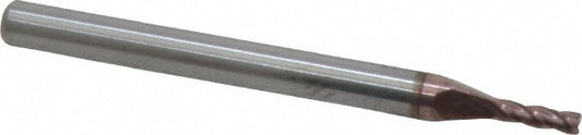 Kyocera SGS Precision Tools 35500 Square End Mill 1/16'' Dia, 3/16'' LOC, 1/8'' Shank Dia, 1-1/2'' OAL, 4 Flutes, Solid Carbide