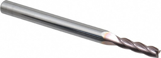 Kyocera SGS Precision Tools 35501 Square End Mill 3/32" Dia, 3/8" LOC, 4 Flute, Solid Carbide
