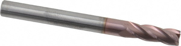 Kyocera SGS Precision Tools 35504 Square End Mill 3/16" Dia, 9/16" LOC, 4 Flute, Solid Carbide