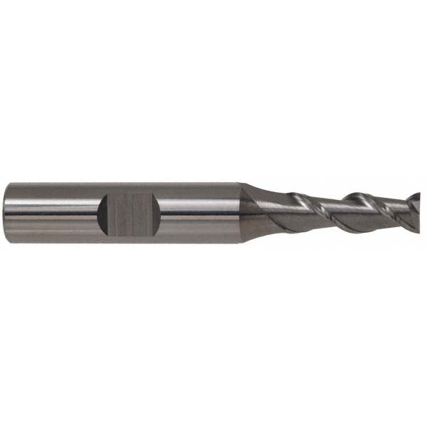 Kyocera SGS Precision Tools 34523 Square End Mill 5/8'' Dia, 2-1/2'' LOC, 5/8'' Shank Dia, 4-5/8'' OAL, 2 Flutes, Solid Carbide