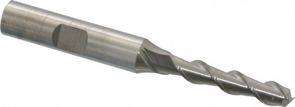 Kyocera SGS Precision Tools 34503 Square End Mill 1/4'' Dia, 1-1/4'' LOC, 3/8'' Shank Dia, 3-1/16'' OAL, 2 Flutes, Solid Carbide