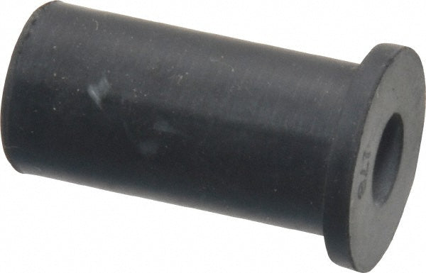 RivetKing /JF-6250/P25 1/4-20, 0.635" Dia x 0.051" Thick Flange, Rubber Insulated Rivet Nut