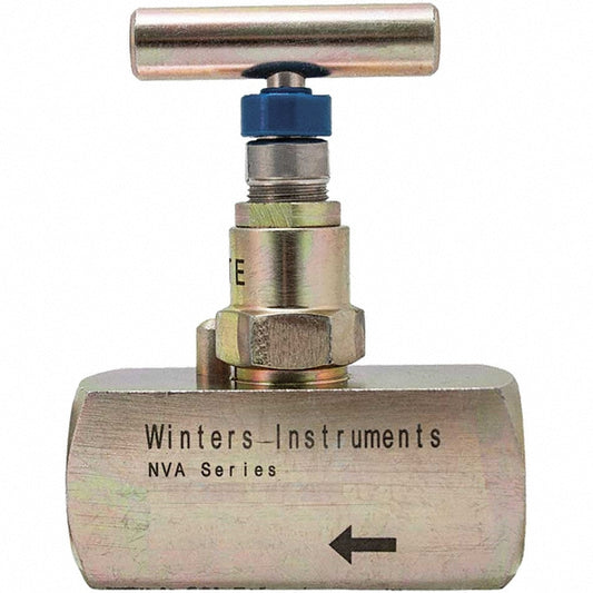 Value Collection NVA6020 Needle Valve Straight, 1/4" Pipe, Alloy Body
