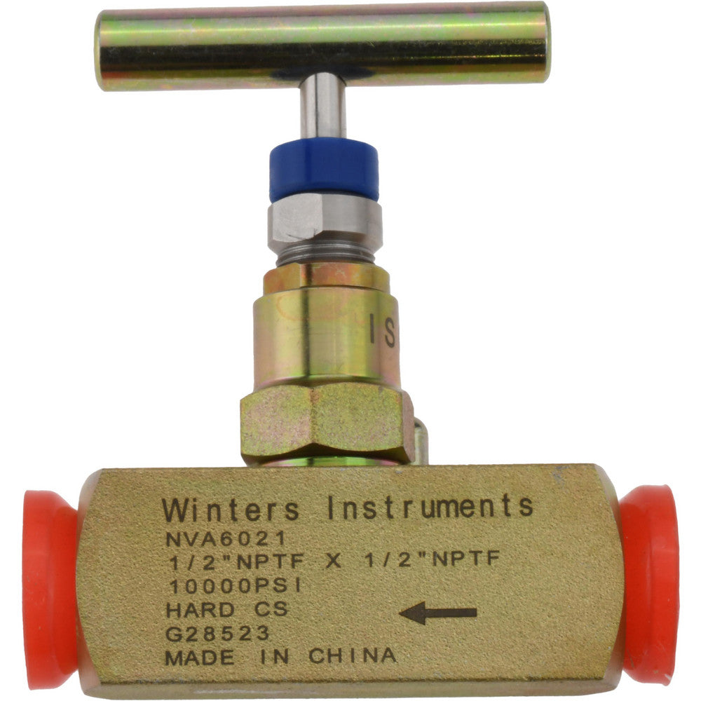 Value Collection NVA6021 Needle Valve Straight, 1/2" Pipe, Alloy Body
