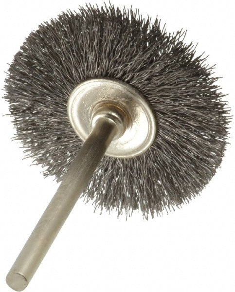 Osborn 0007576800 Wheel Brush 1-1/4" Wheel Dia, 0.0050" Wire Dia, Straight