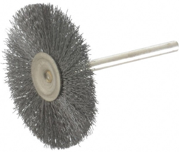 Osborn 0007577200 Wheel Brush 1-1/2" Wheel Dia, 0.0050" Wire Dia, Straight