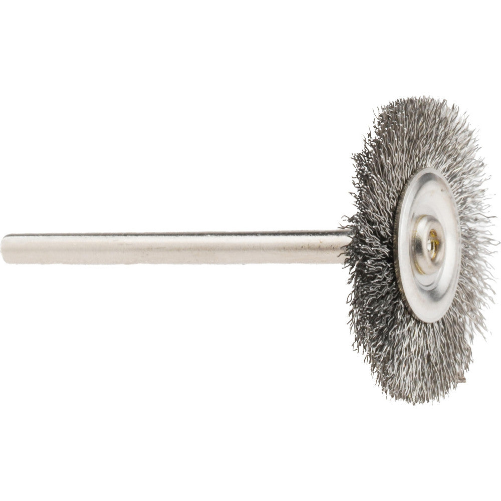 Osborn 0007575500 Wheel Brush 1" Wheel Dia, 0.0050" Wire Dia, Straight