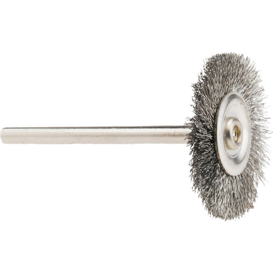 Osborn 0007575500 Wheel Brush 1" Wheel Dia, 0.0050" Wire Dia, Straight