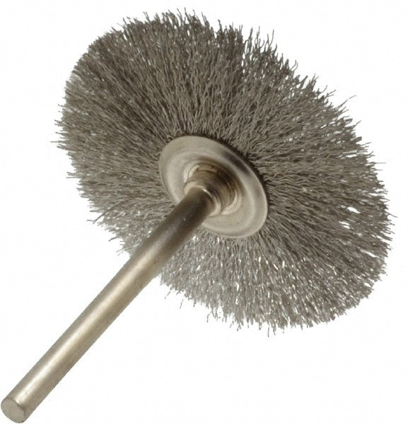 Osborn 0007575600 Wheel Brush 1-1/2" Wheel Dia, 0.0050" Wire Dia, Straight
