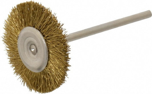Osborn 0007575800 Wheel Brush 1" Wheel Dia, 0.0050" Wire Dia, Straight
