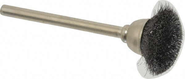 Osborn 0007570100 Cup Brush 9/16" Dia, 0.003" Wire Dia, Steel, Straight