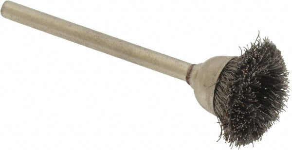 Osborn 0007570500 Cup Brush 9/16" Dia, 0.005" Wire Dia, Steel, Straight