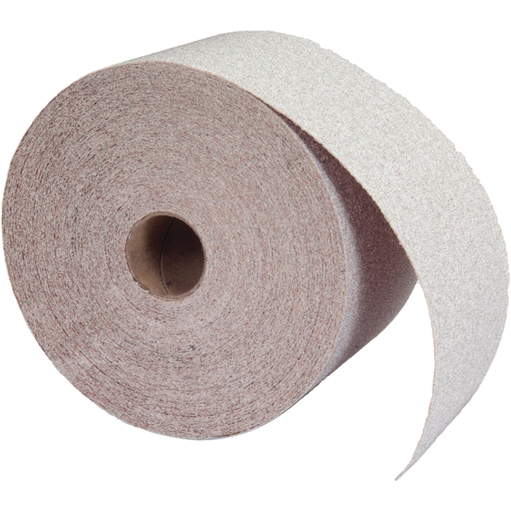 Norton 66261131683 Adhesive Back Sanding Sheet Aluminum Oxide, 320 Grit, 2-3/4" Wide, 45 yd Long