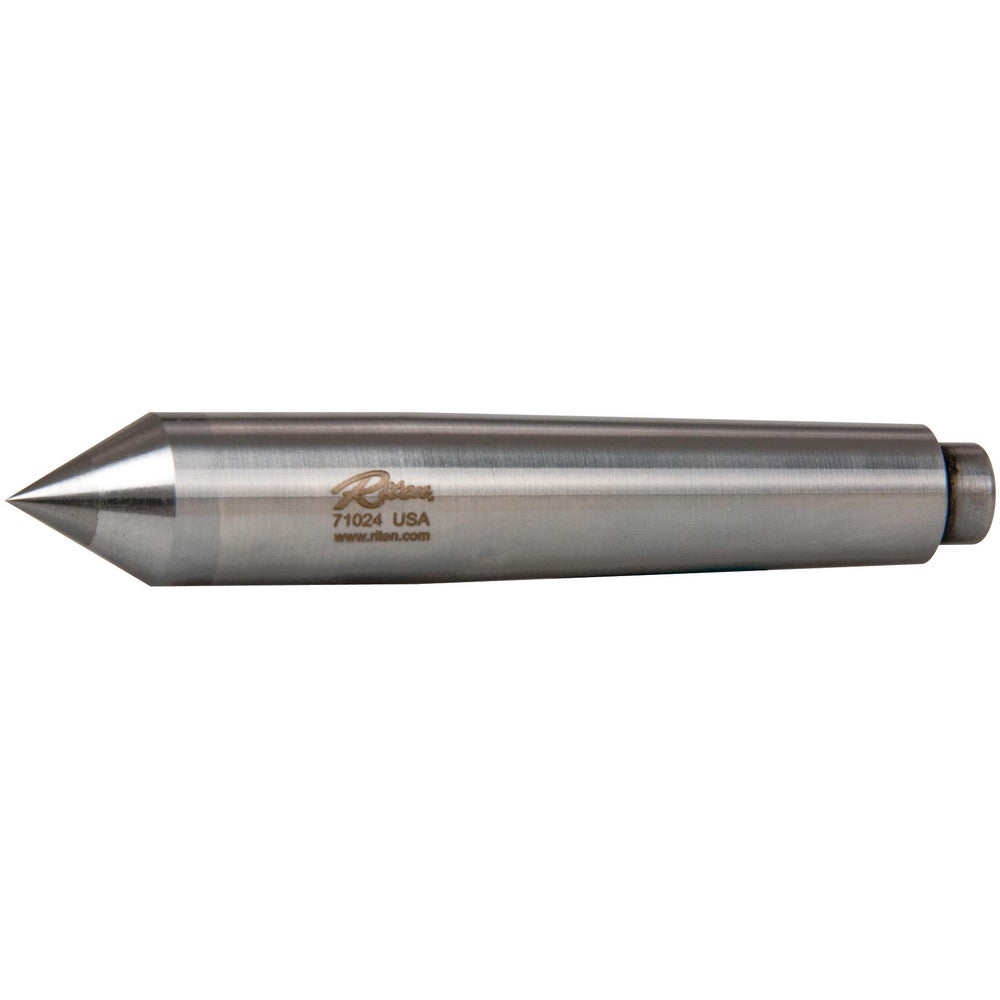 Riten 71024 0.7" Head Diam, Carbide-Tipped Steel Standard Point Half Dead Center