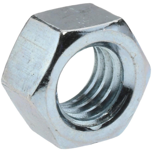 Value Collection HNI20370-10LBBX Hex Nut 3/8-16, Grade 2 Steel, Zinc Clear Finish