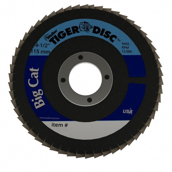 Weiler 96242 Flap Disc  4-1/2" Dia, 7/8" Hole, 60 Grit, Zirconia Alumina, Type 27
