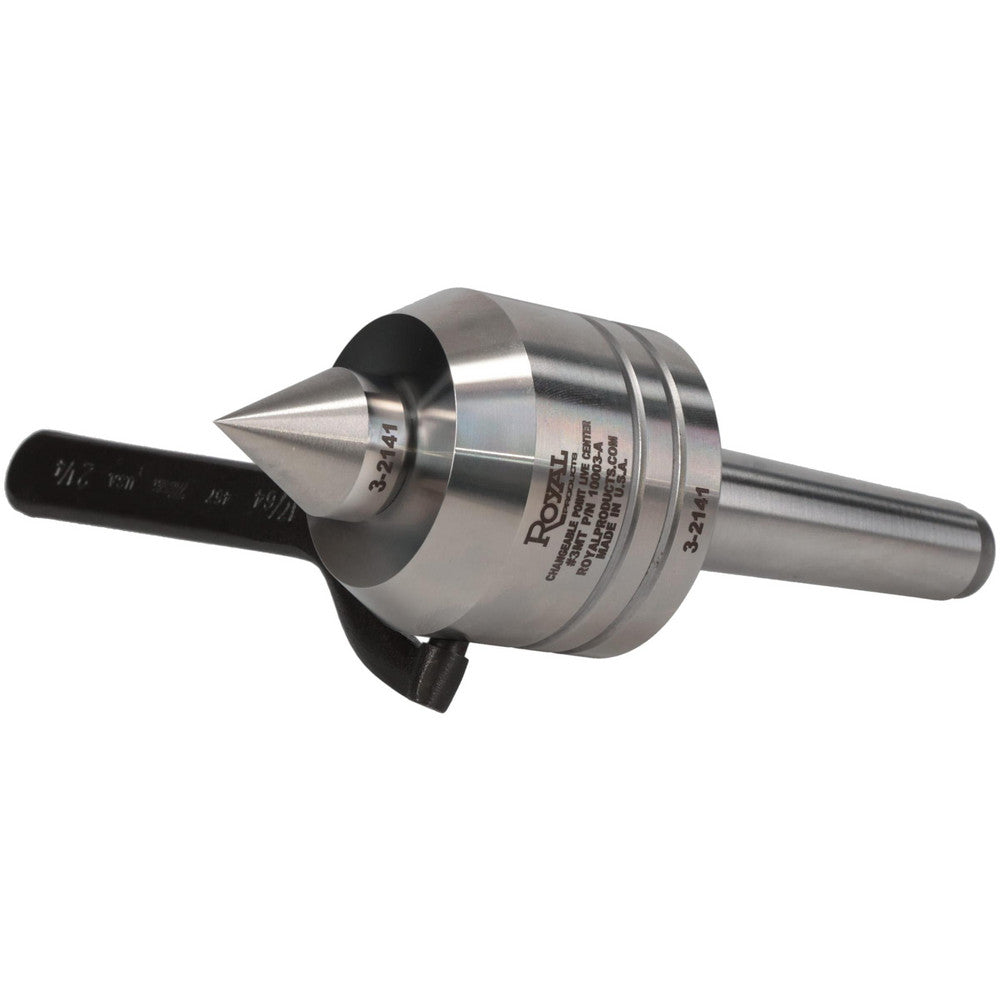 Royal Products 10003 Live Center Taper Shank, 2-3/8" Head Dia, 2.07" Head Length