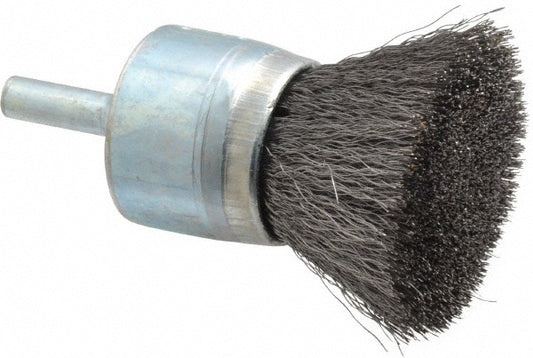 Osborn 0003084700 End Brushes 1" Dia, Steel, Crimped Wire