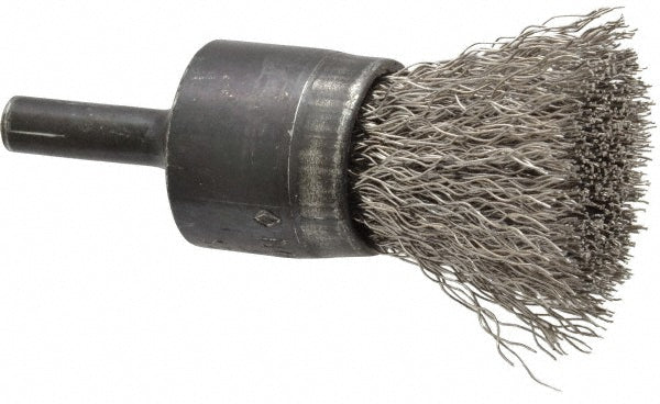 Osborn 0003071000 End Brushes 3/4" Dia, Stainless Steel, Crimped Wire