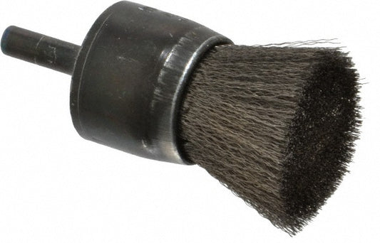 Osborn 0003071100 End Brushes 1" Dia, Stainless Steel, Crimped Wire