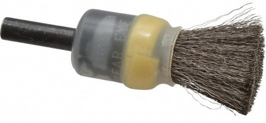 Osborn 0003071800 End Brushes 1/2" Dia, Stainless Steel, Crimped Wire